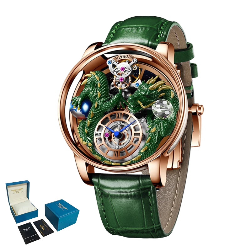 Diamond-Accented Tourbillon Men's Sapphire Watch