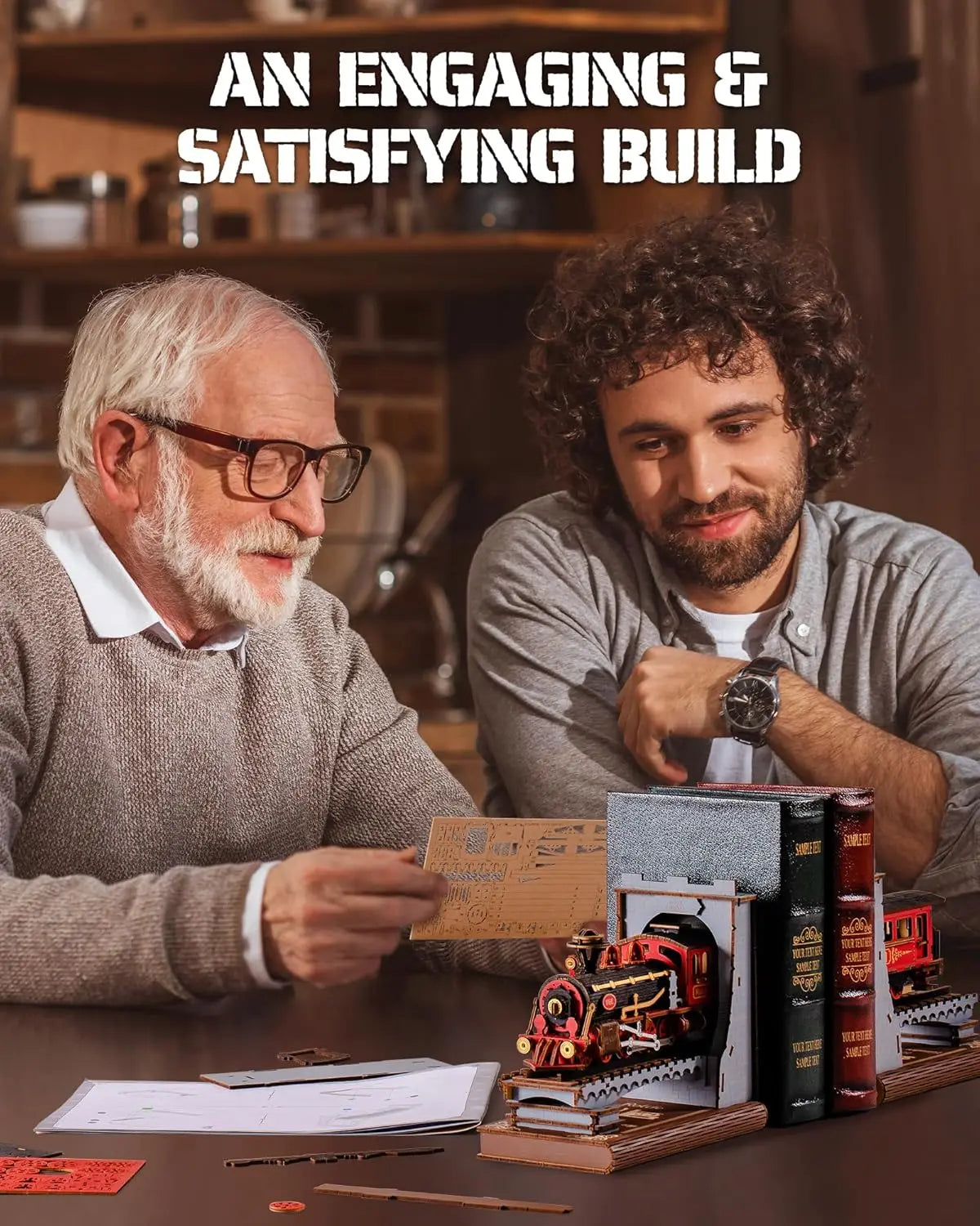 Rolife Century Train DIY Wooden Book Nook Kit