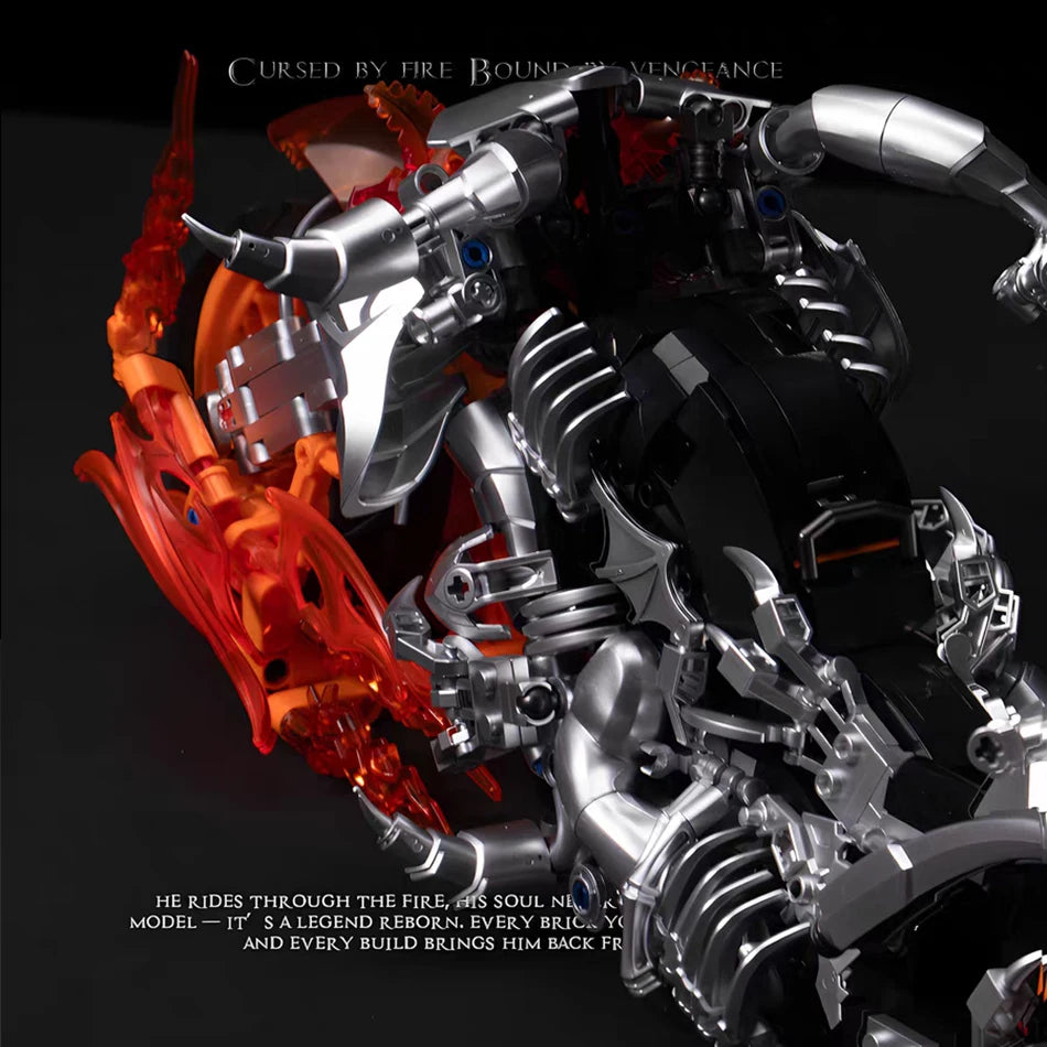 Super Hero Dark Rider Motorcycle Building Block Set