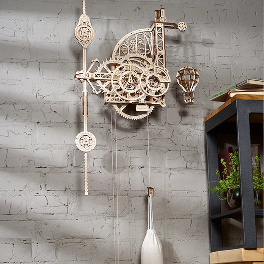 Handcrafted Mechanical Aeronautical Clock Model