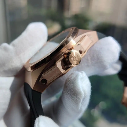 Luxury Rose Gold Automatic Men's Watch