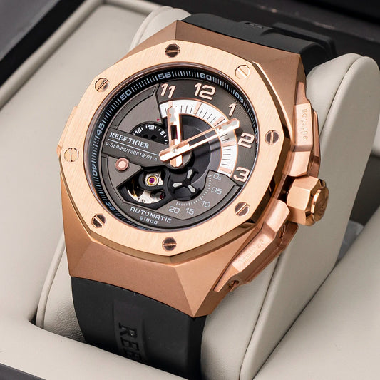 Luxury Rose Gold Automatic Men's Watch
