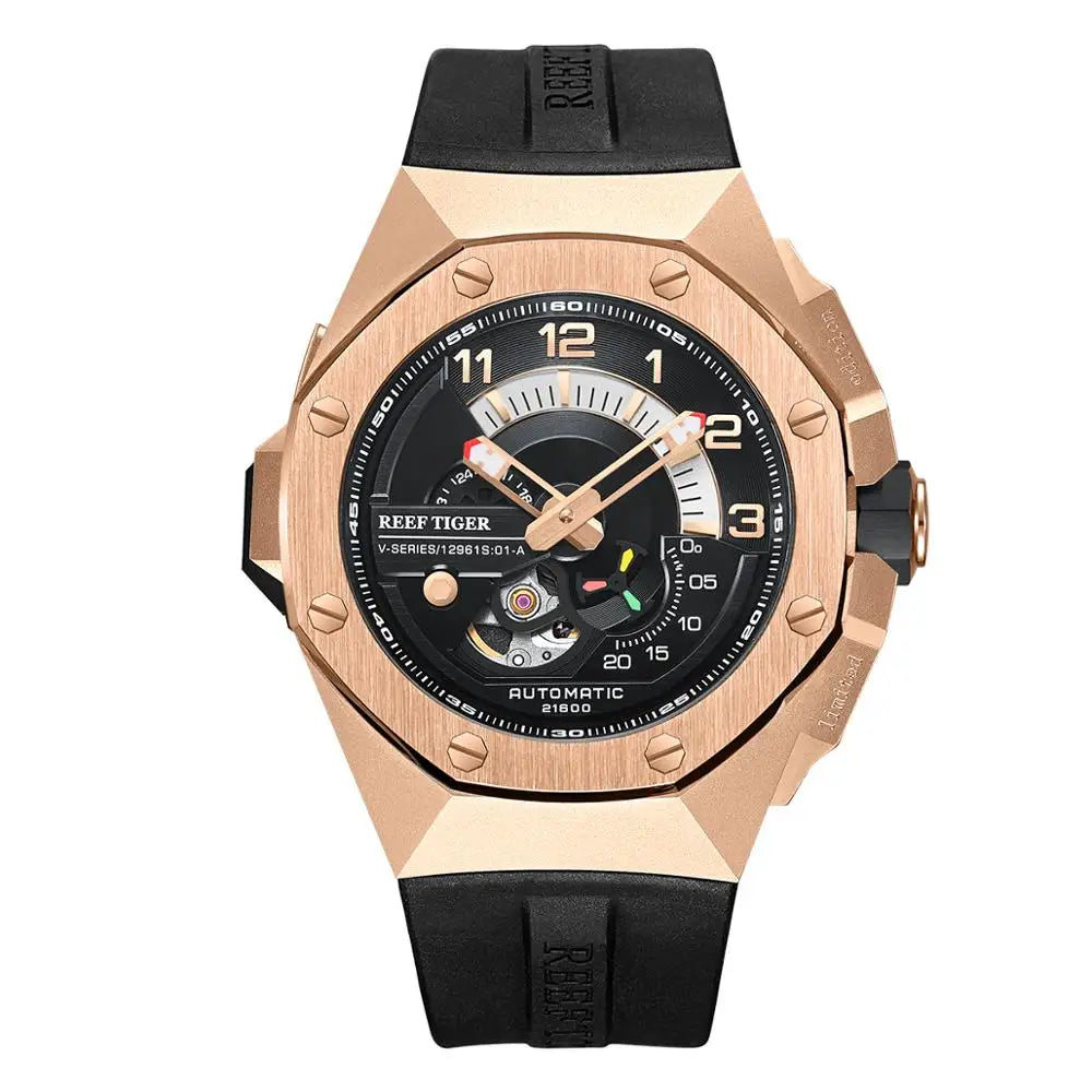 Luxury Rose Gold Automatic Men's Watch