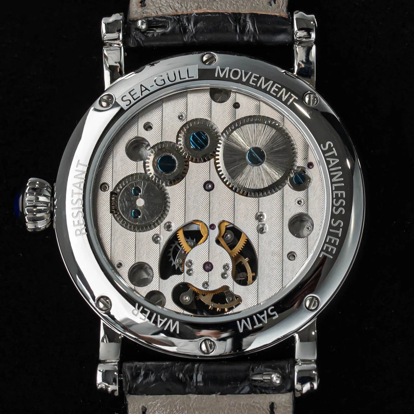 Earth Art Enamel Dial Tourbillon Men's Watch