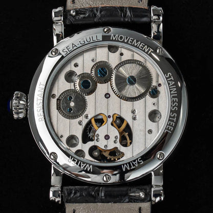 Earth Art Enamel Dial Tourbillon Men's Watch