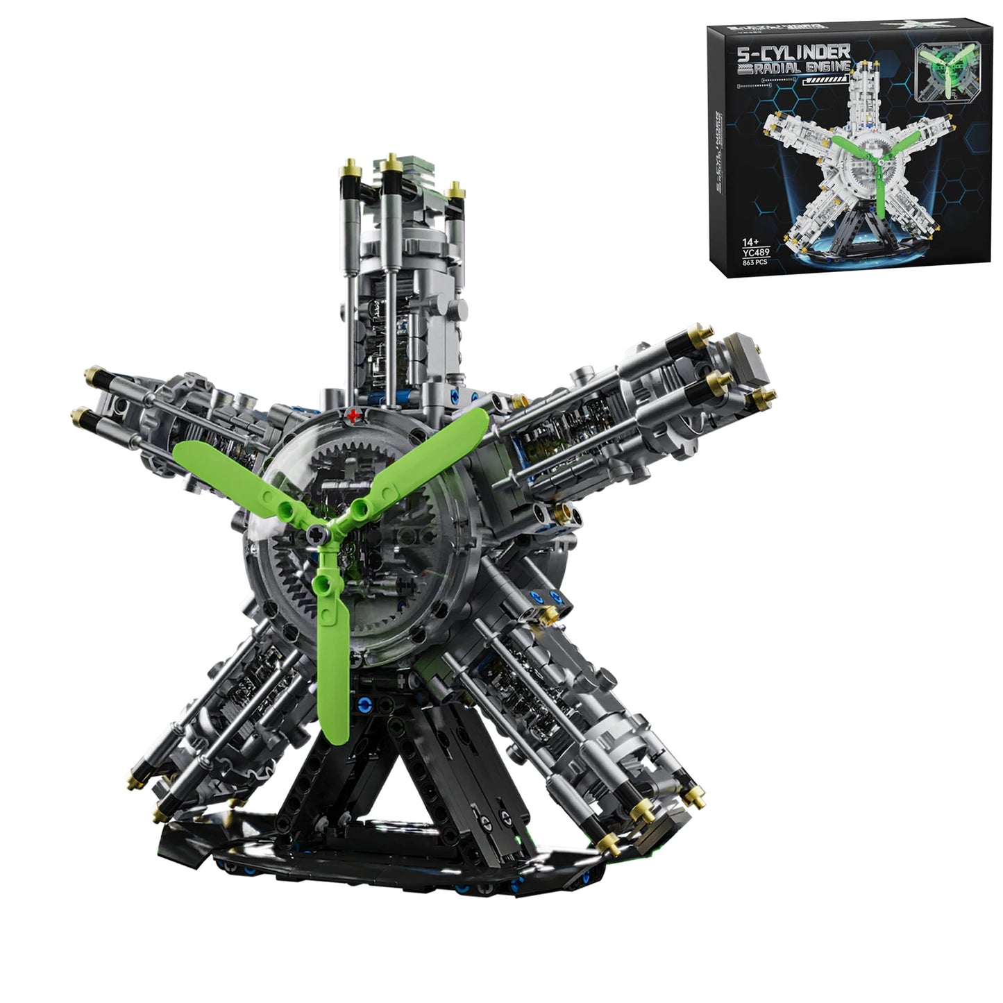 STEM Radial Engine Educational Toy