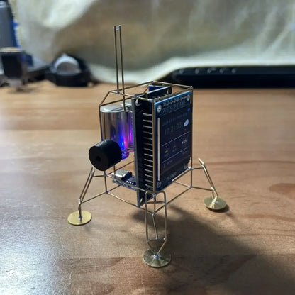 Creative Mars Lander Desktop Clock Model