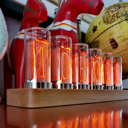 Amber Glow LED Digital Desk Clock