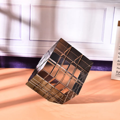 Colorful Prism Cube Glass Sun Catcher Decoration