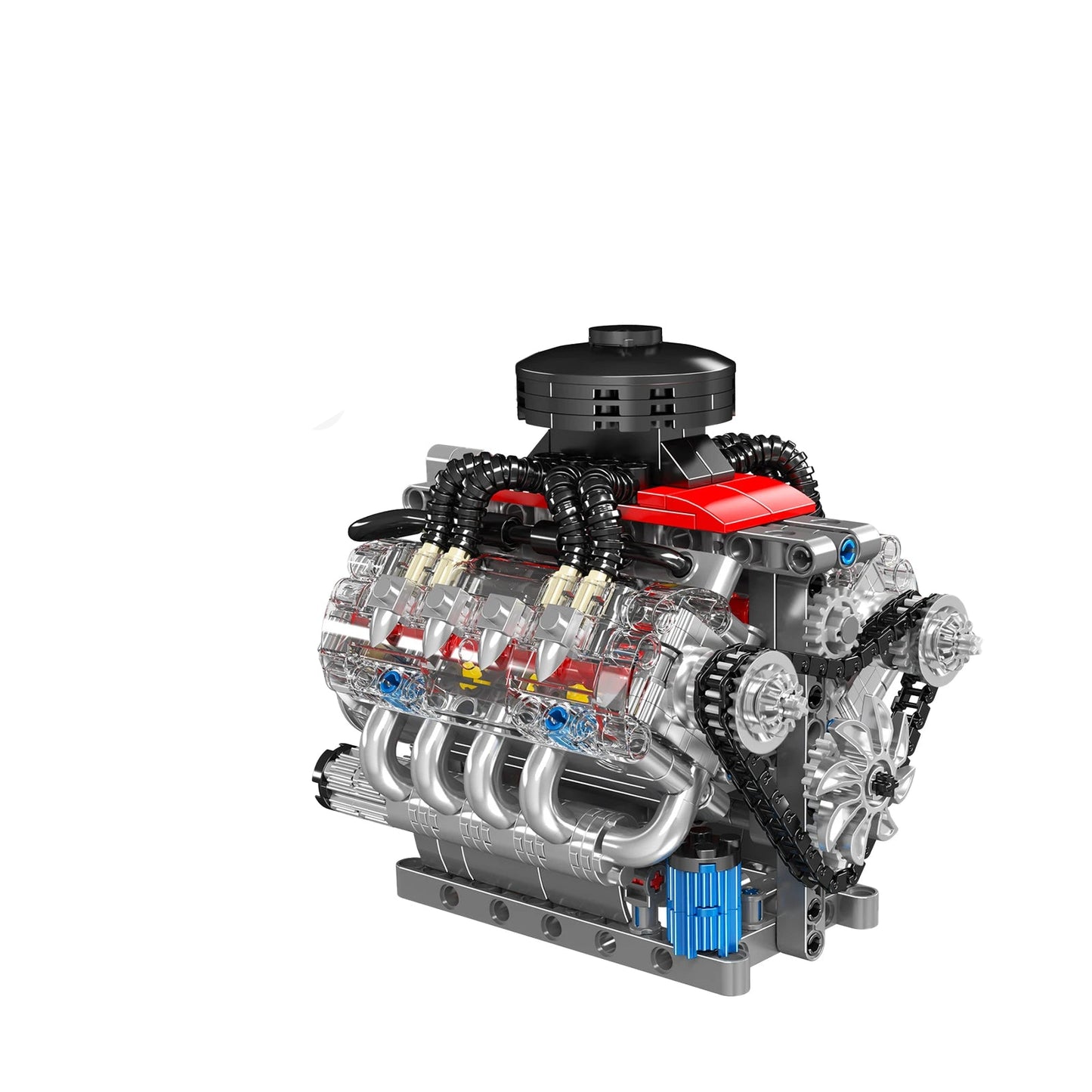 V8 Engine Model Kit LSX454 Motorized Car Building Blocks