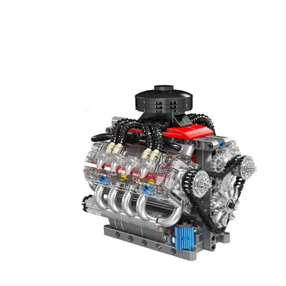 V8 Engine Model Kit LSX454 Motorized Car Building Blocks