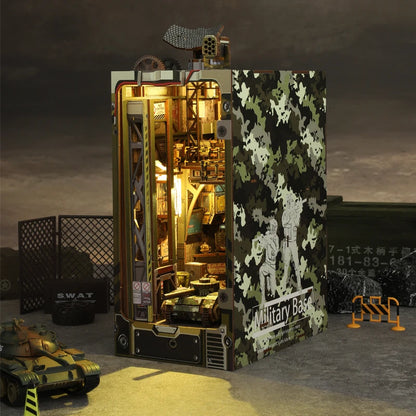 Military Base DIY Wooden Book Nook Kit