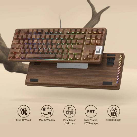 Mechanical Gaming Keyboard Backlit Side-Printed Keys