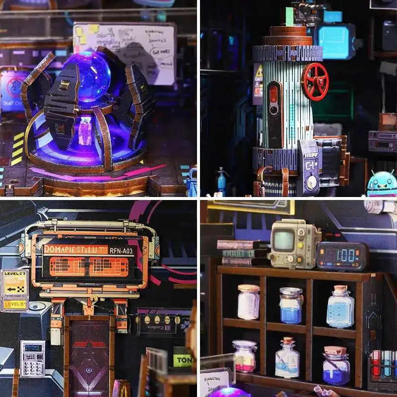 Futuristic Sci-Fi Book Nook Handmade Kit