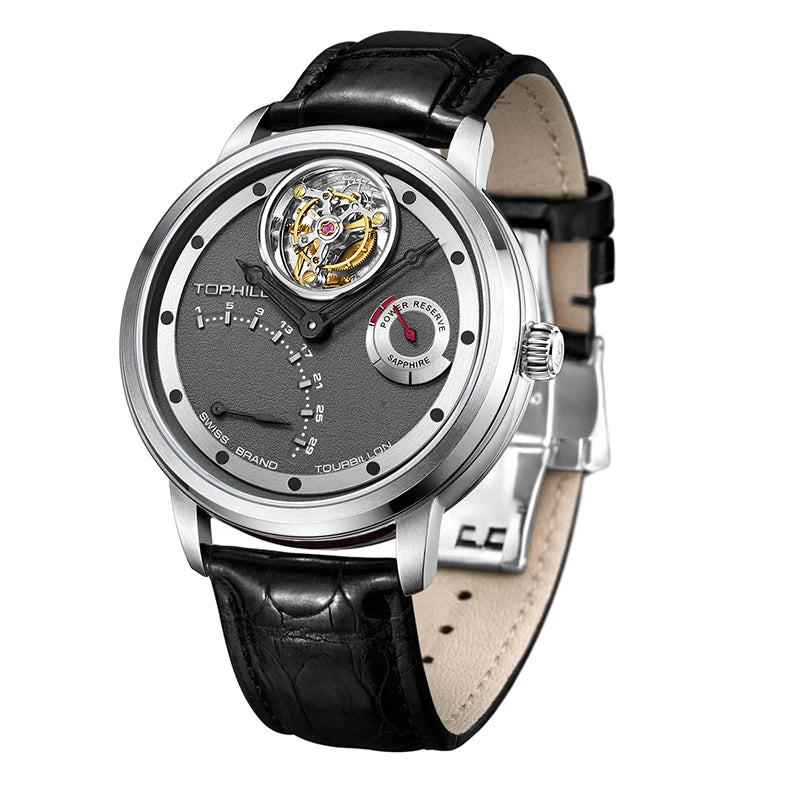 High Quality Men's Automatic Self Wind Tourbillon Watch