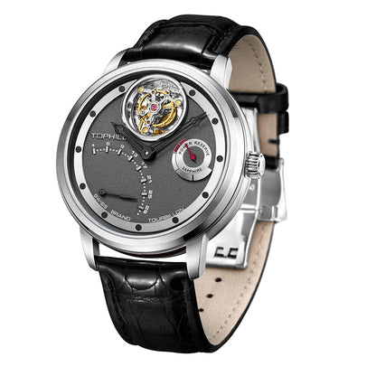 High Quality Men's Automatic Self Wind Tourbillon Watch