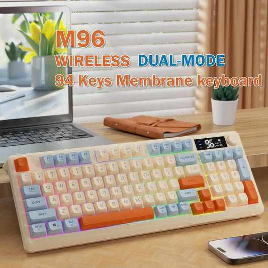 Wireless Gaming Keyboard with LCD Display