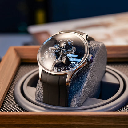 Super Luminous Trisome Planet Automatic Wristwatch