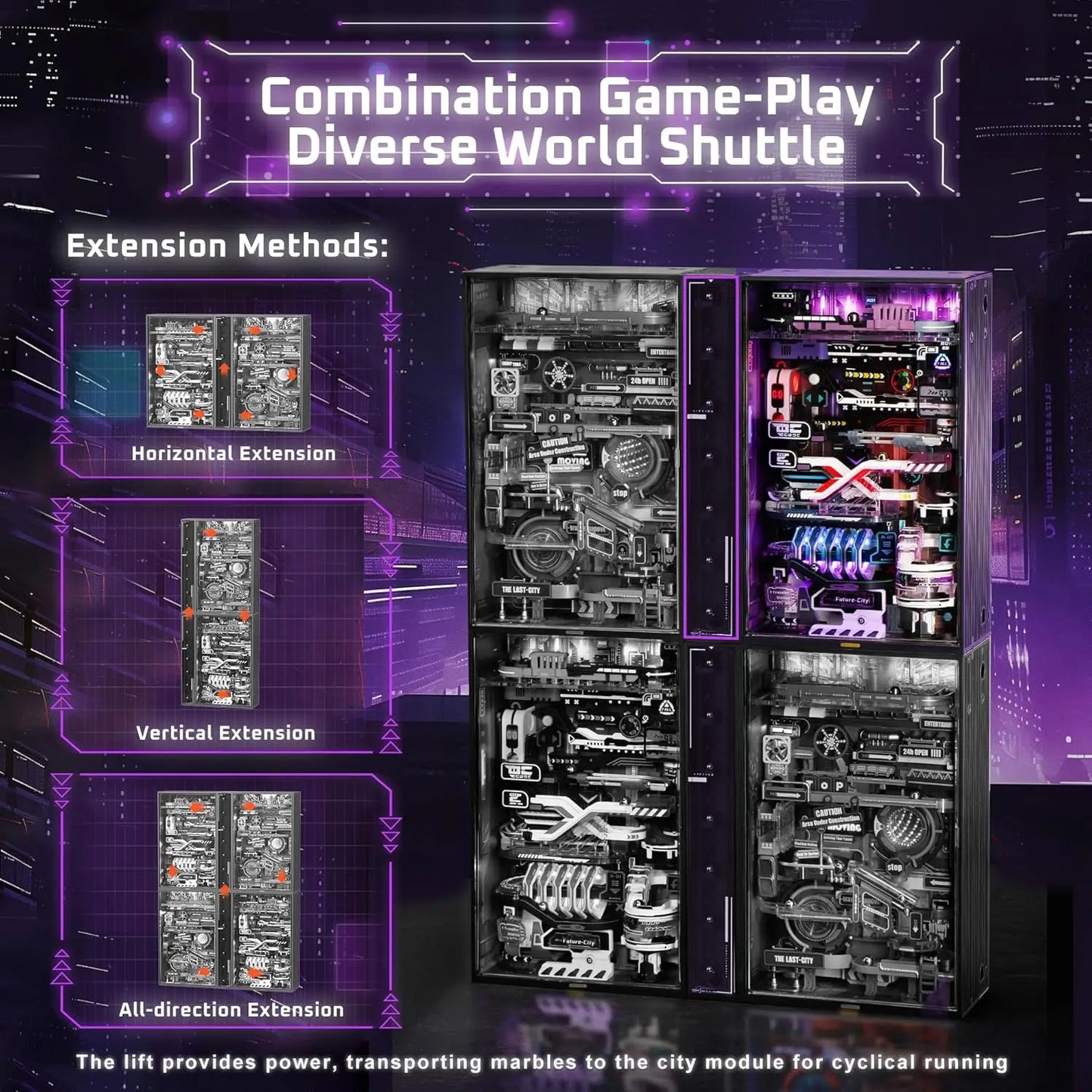 Electric LED Marble Run 3D Puzzle Model Kit