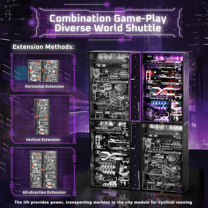 Electric LED Marble Run 3D Puzzle Model Kit