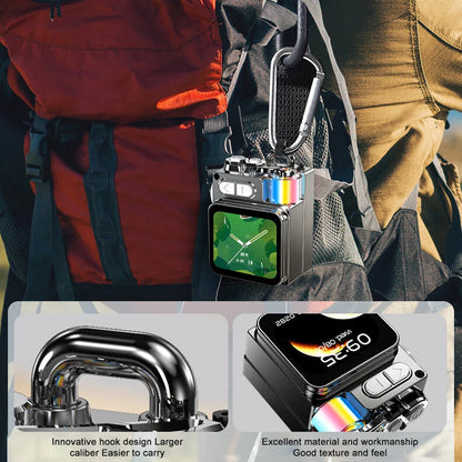 Metal Bluetooth Speaker with LED Display and RGB Lights