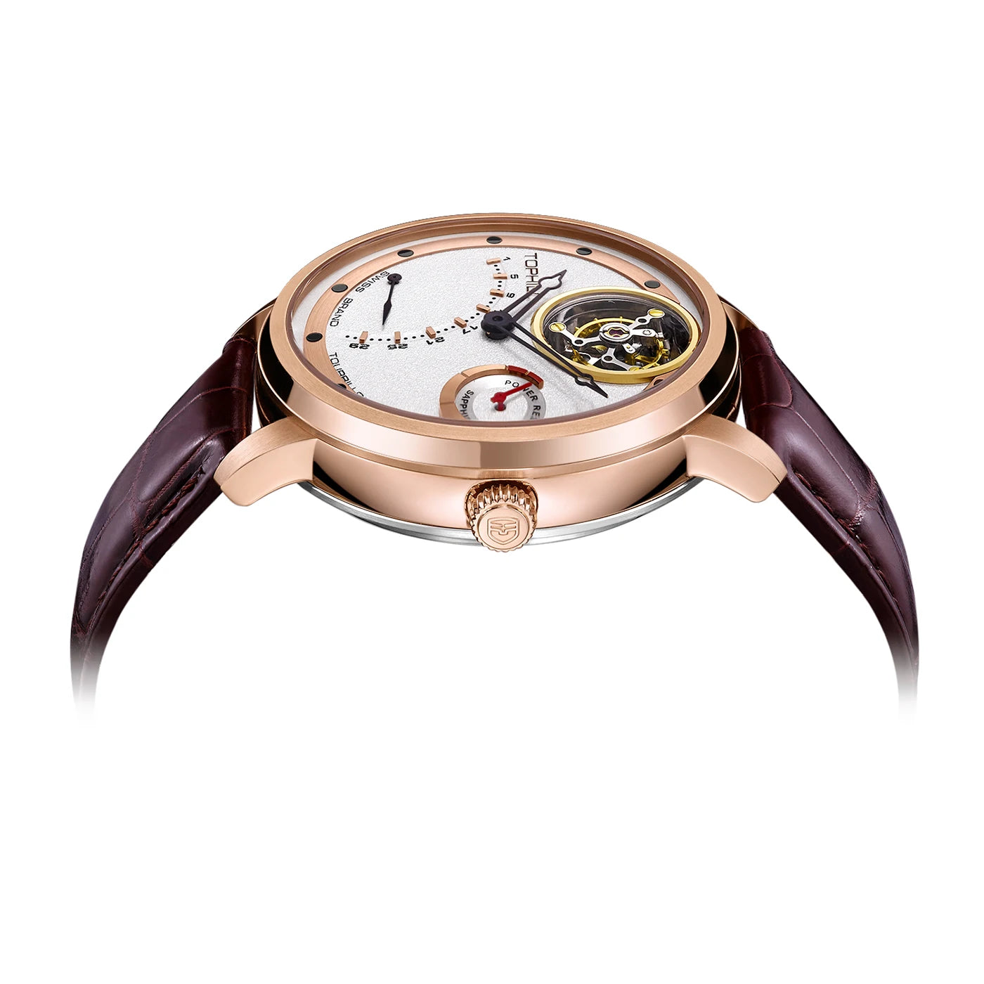High Quality Men's Automatic Self Wind Tourbillon Watch