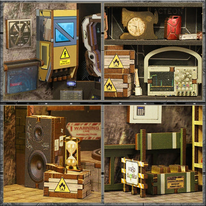 Military Base DIY Wooden Book Nook Kit