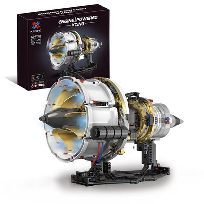 Electric Aircraft Engine Building Block Model with Light Kit
