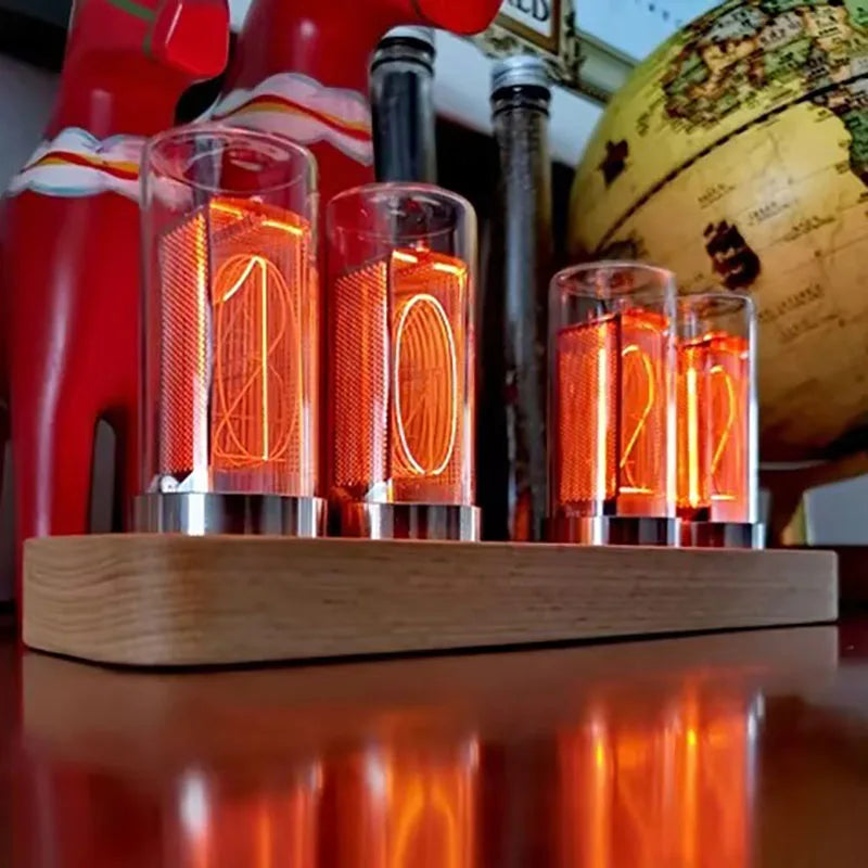 Amber Glow LED Digital Desk Clock