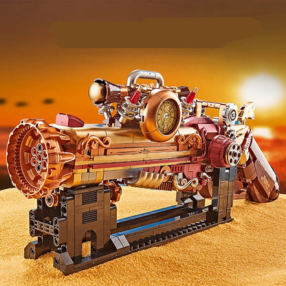 Steampunk Pistol MOC Wasteland Gun Model Blocks