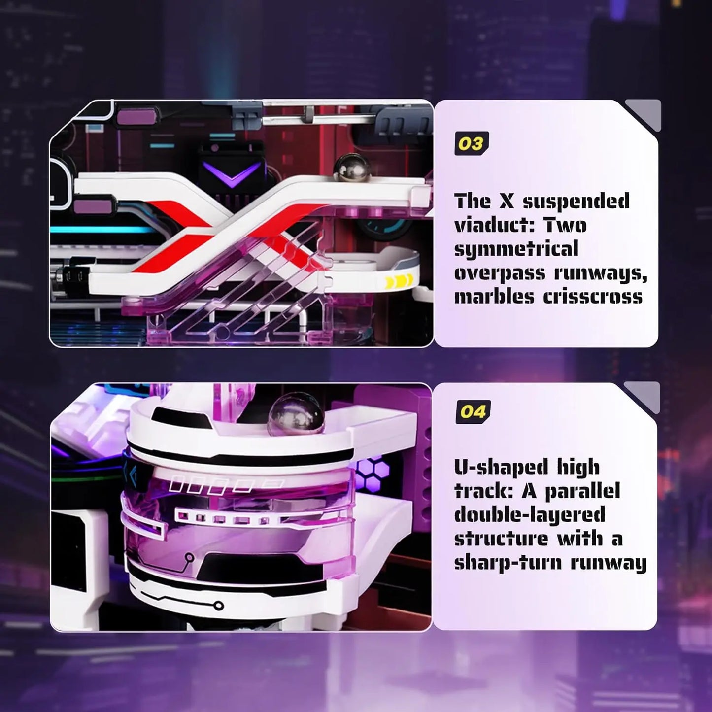 Electric LED Marble Run 3D Puzzle Model Kit