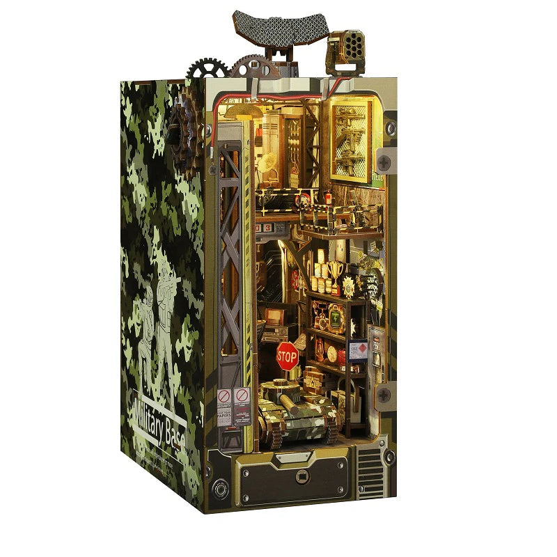 Military Base DIY Wooden Book Nook Kit