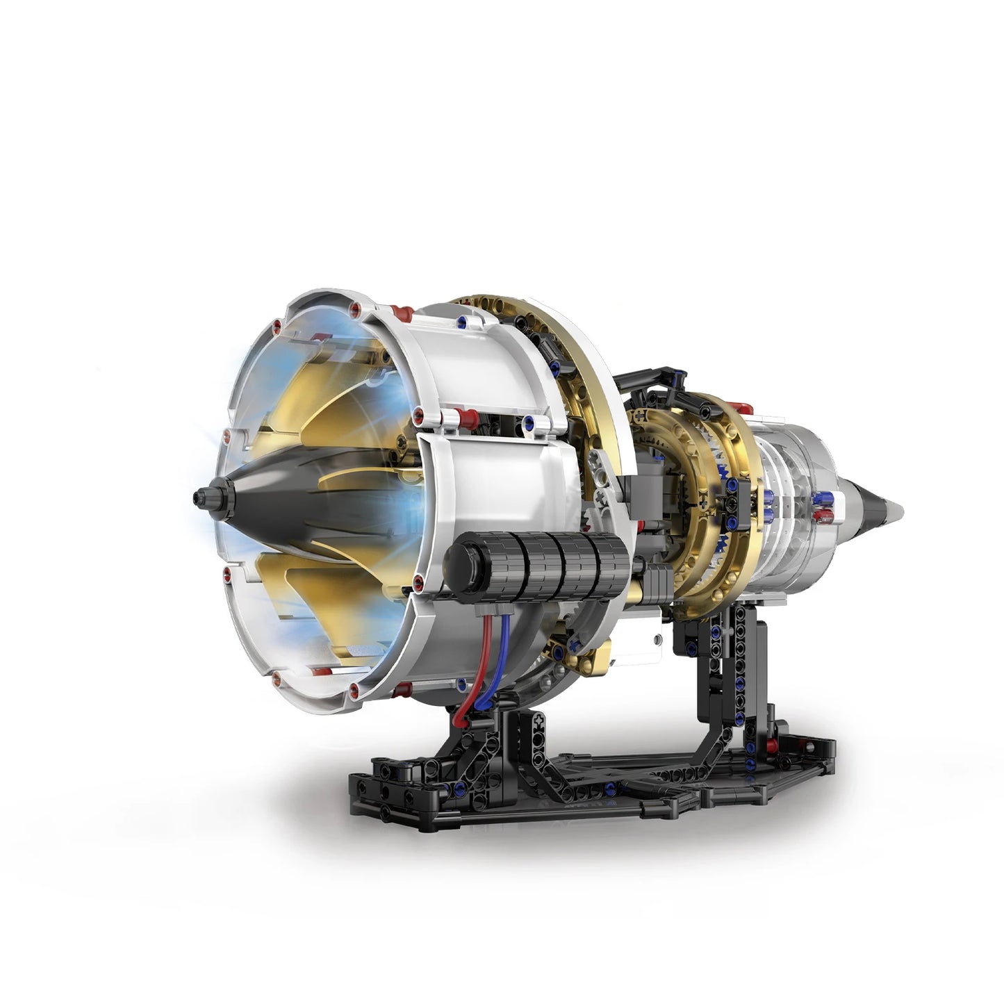 Electric Aircraft Engine Building Block Model with Light Kit