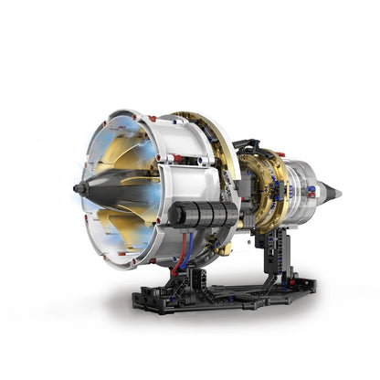 Electric Aircraft Engine Building Block Model with Light Kit