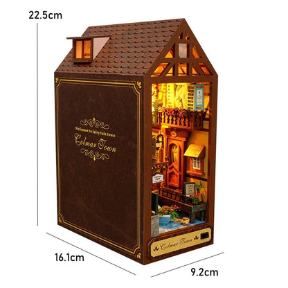 Miniature Bookshelf Dollhouse DIY Building Kit