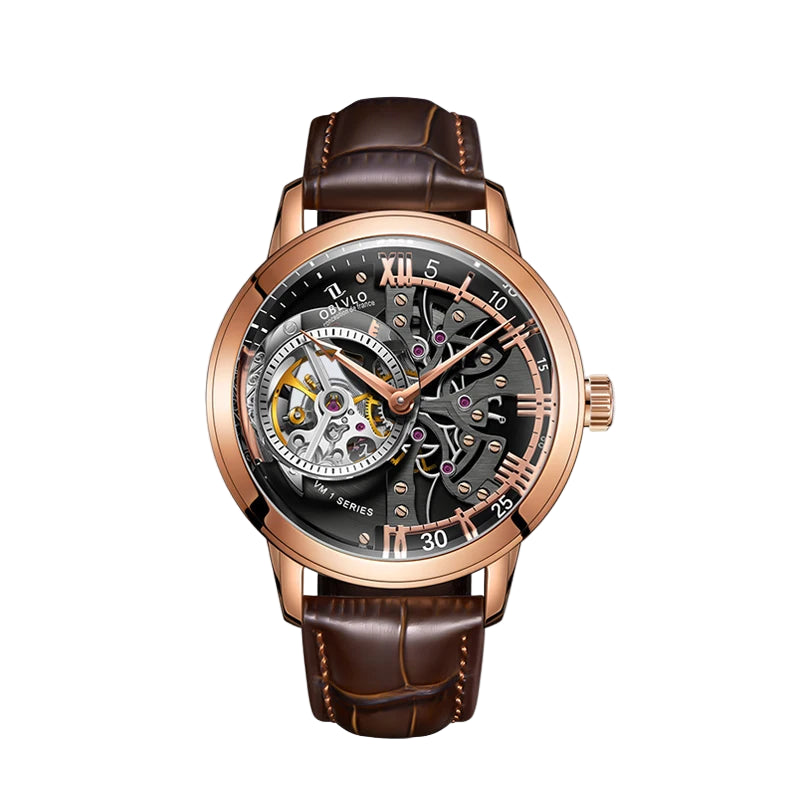 Retro Skeleton Automatic Men's Watch