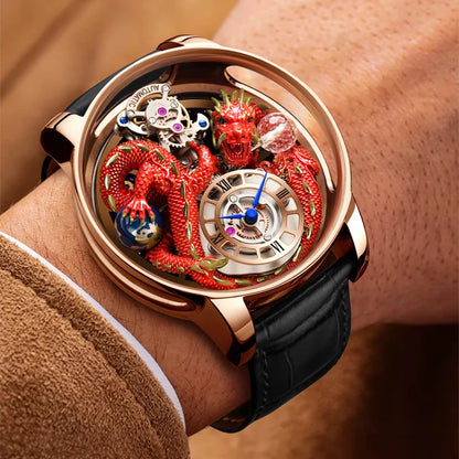 Diamond-Accented Tourbillon Men's Sapphire Watch