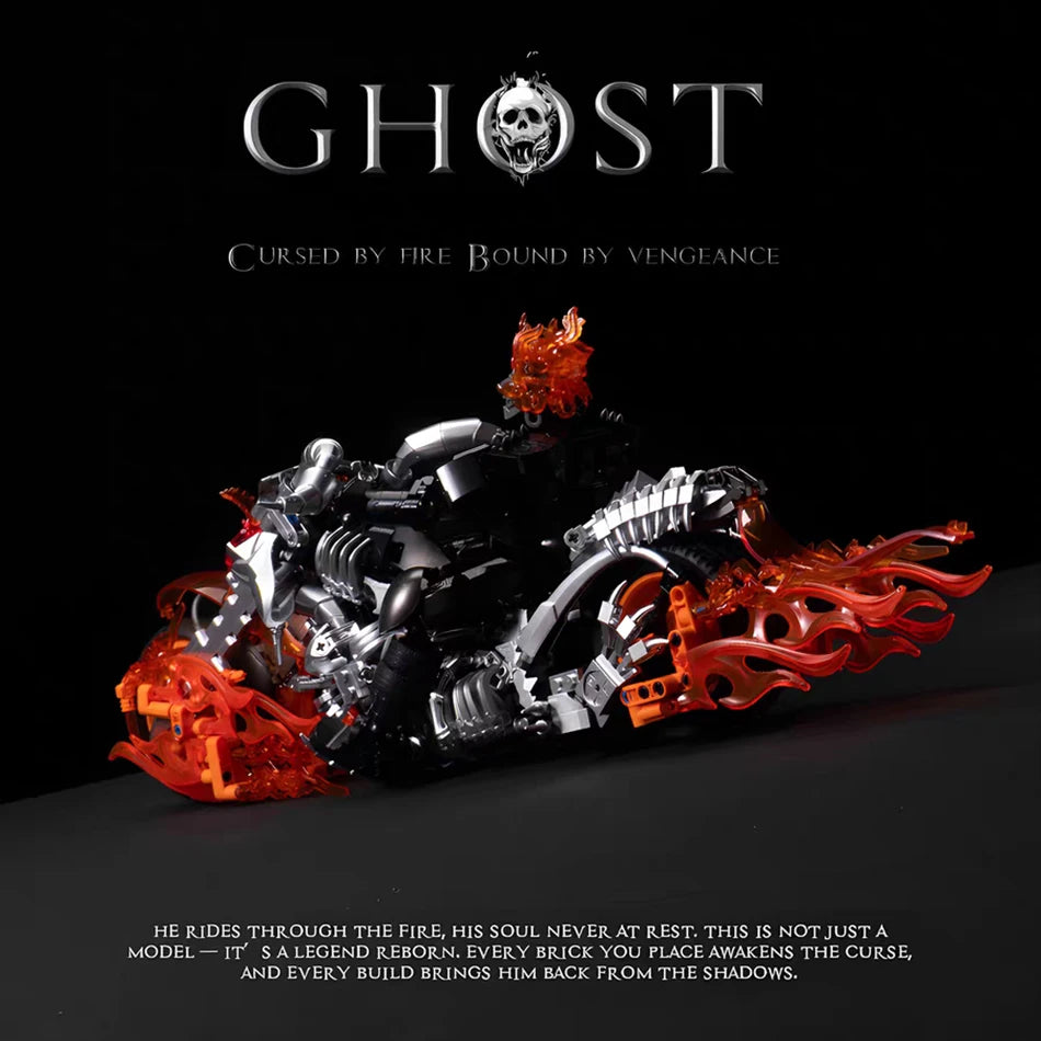 Super Hero Dark Rider Motorcycle Building Block Set