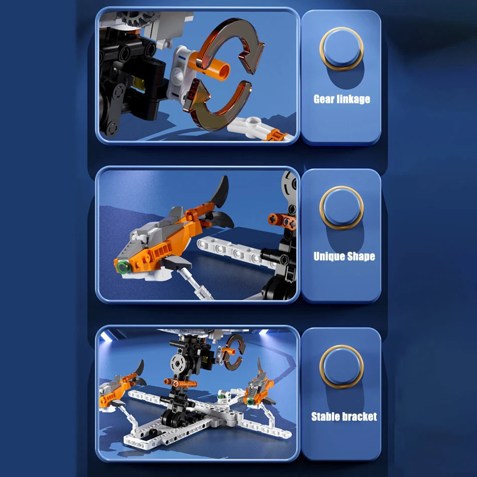 Deep Sea Devilray Mechanical Building Blocks Toy