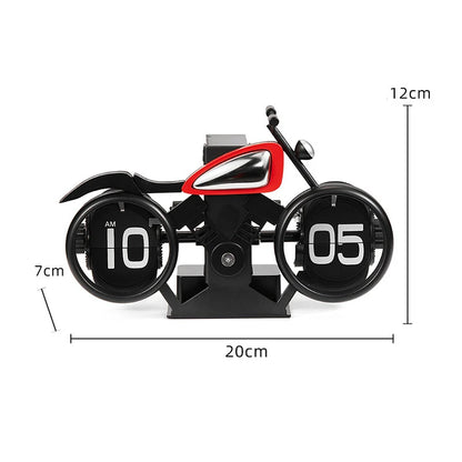 Automatic Motorcycle Flip Down Clock