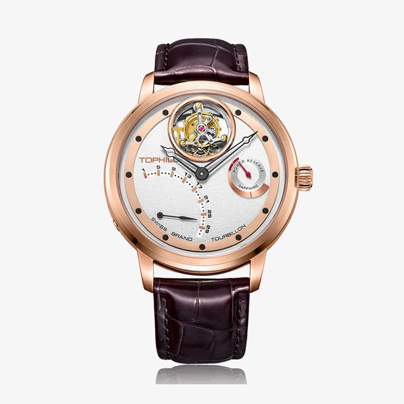 High Quality Men's Automatic Self Wind Tourbillon Watch