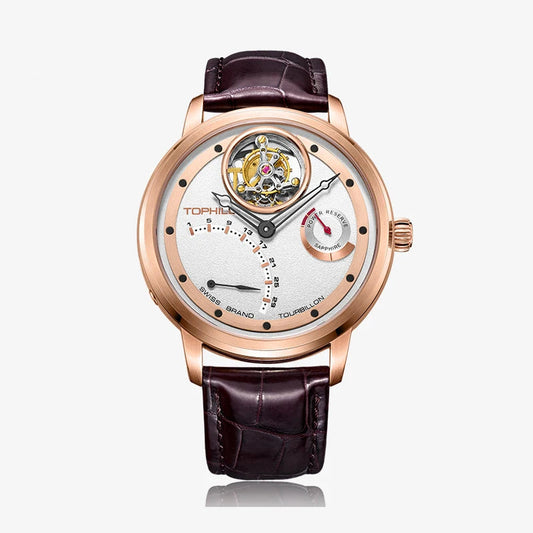 High Quality Men's Automatic Self Wind Tourbillon Watch