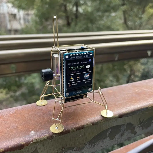 Creative Mars Lander Desktop Clock Model