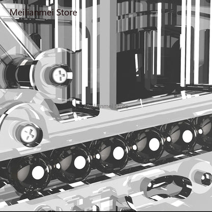 Mechanical Pinball Track Desk Clock