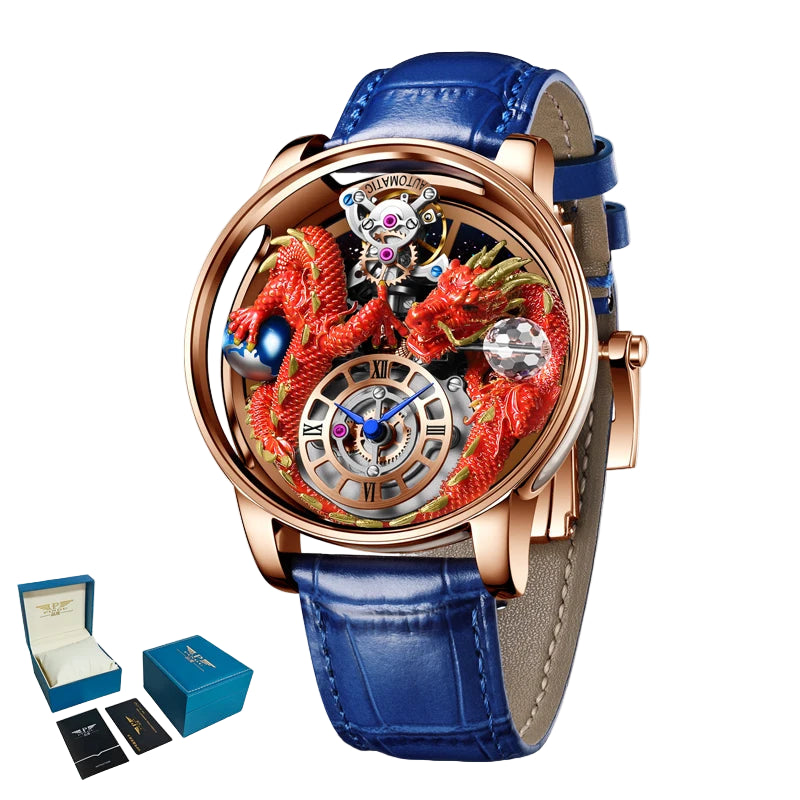 Diamond-Accented Tourbillon Men's Sapphire Watch
