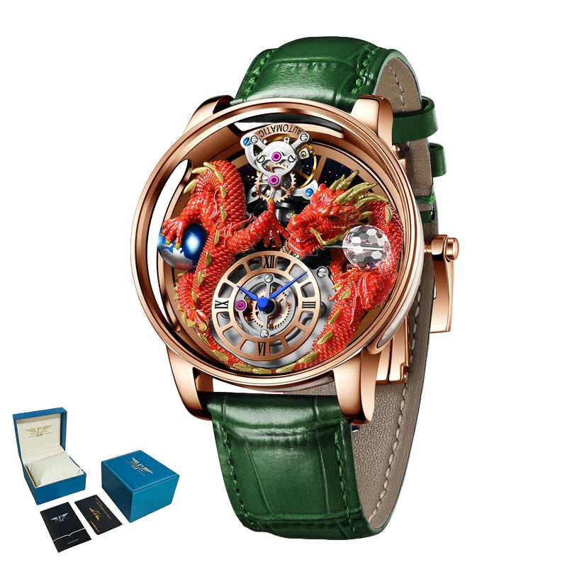 Diamond-Accented Tourbillon Men's Sapphire Watch