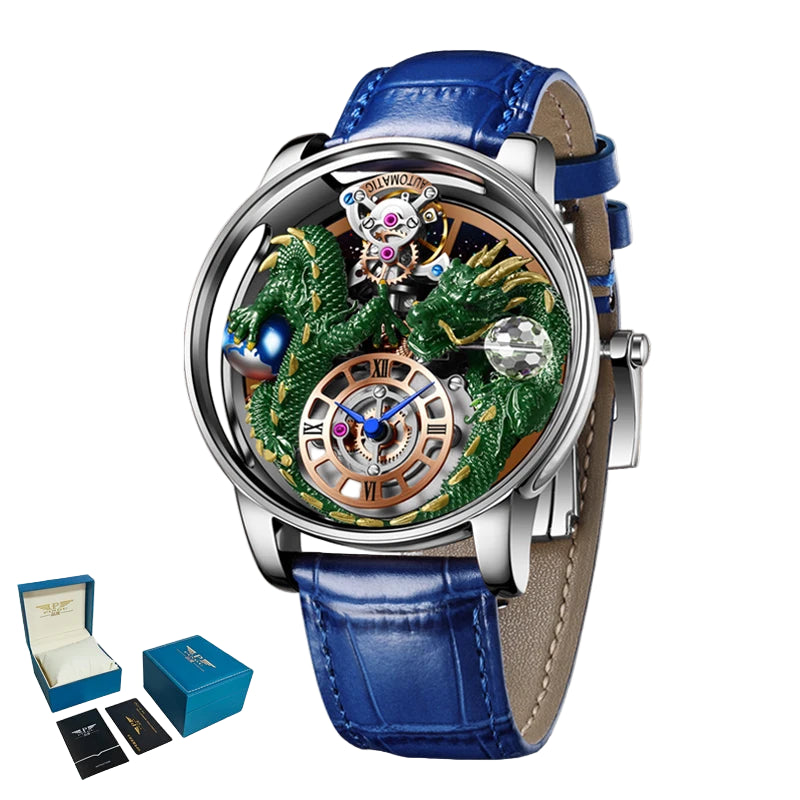 Diamond-Accented Tourbillon Men's Sapphire Watch