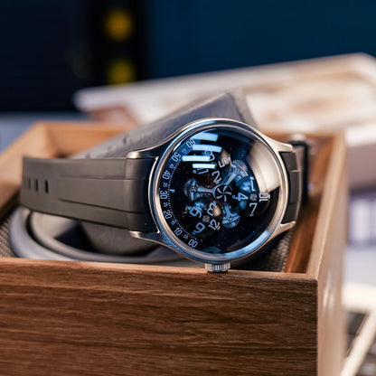 Super Luminous Trisome Planet Automatic Wristwatch