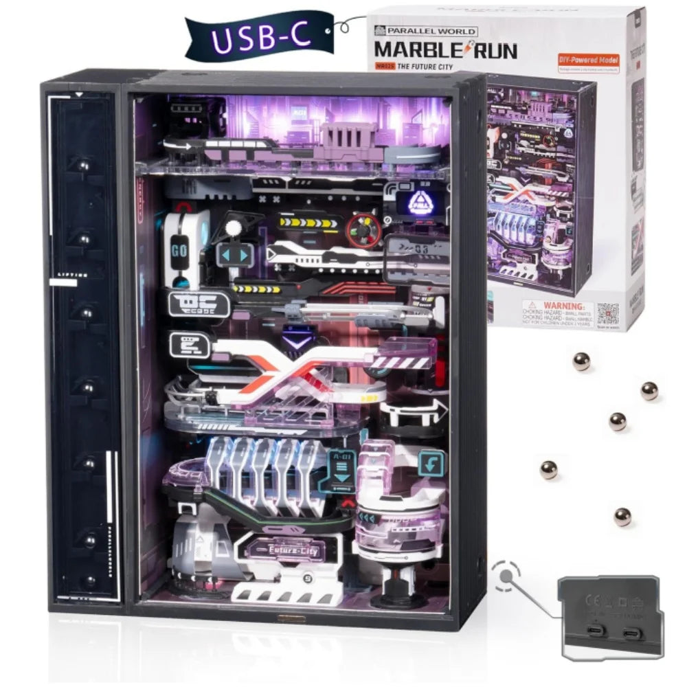Electric LED Marble Run 3D Puzzle Model Kit