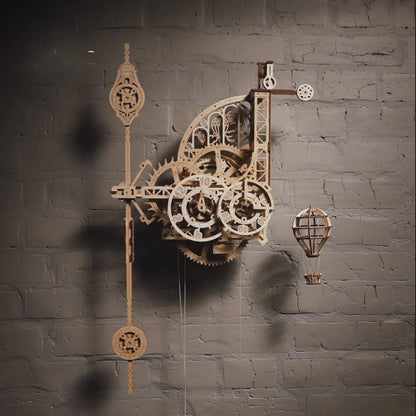 Handcrafted Mechanical Aeronautical Clock Model